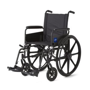 MEDLINE K4 Wheelchair - Lightweight w/ Full Length Arms & Swing Away Footrest
