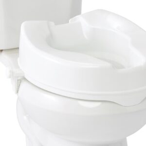 5" Raised Locking Toilet Seat - Medline