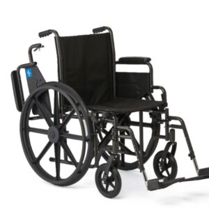 16" Wide K1 Basic Nylon Wheelchair W/ Desk/A & S/A - Medline