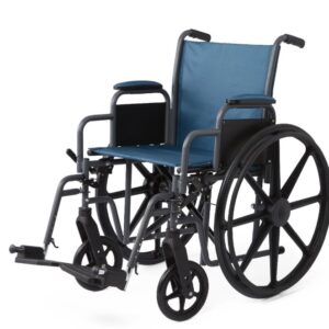 18" K1 Basic Wheelchair w/Desk Arms, S/A & Microban-Treated Touch - Medline